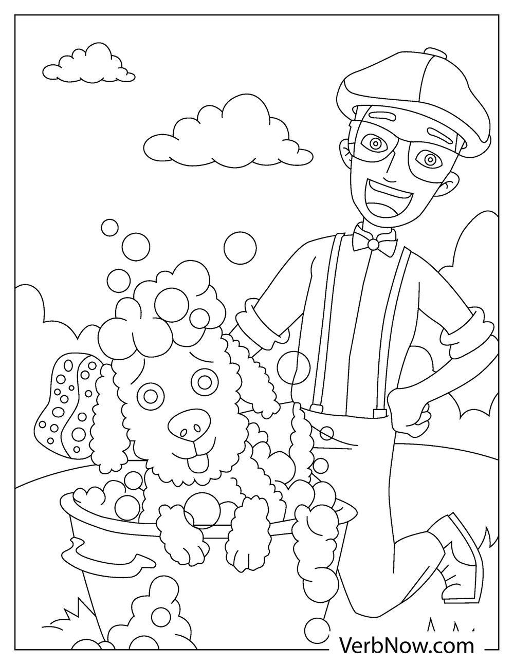 Free BLIPPI Coloring Pages & Book for Download (Printable PDF) - VerbNow