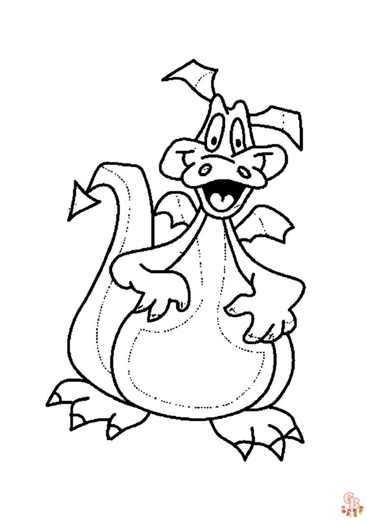 Fun and Free Puff the Magic Dragon Coloring Pages for Kids