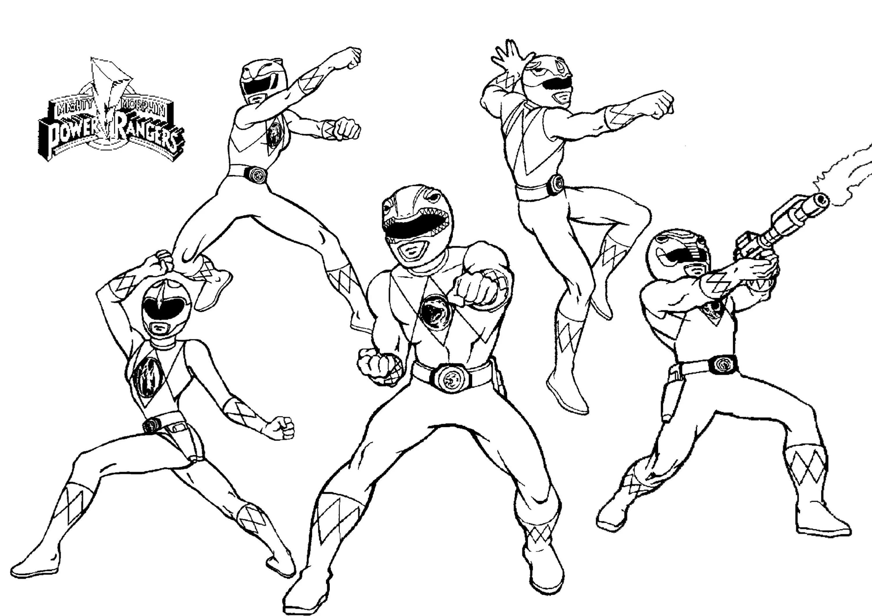 Power Rangers Coloring Pages