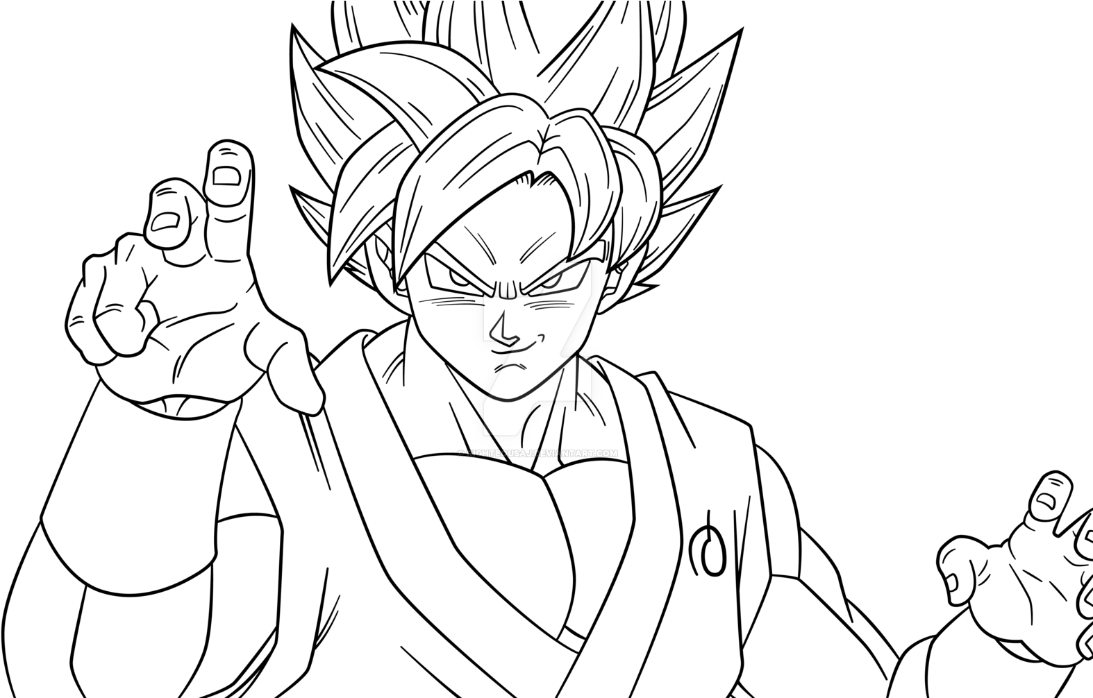 Free Goku Black And White Drawing, Download Free Goku Black And White  Drawing png images, Free ClipArts on Clipart Library