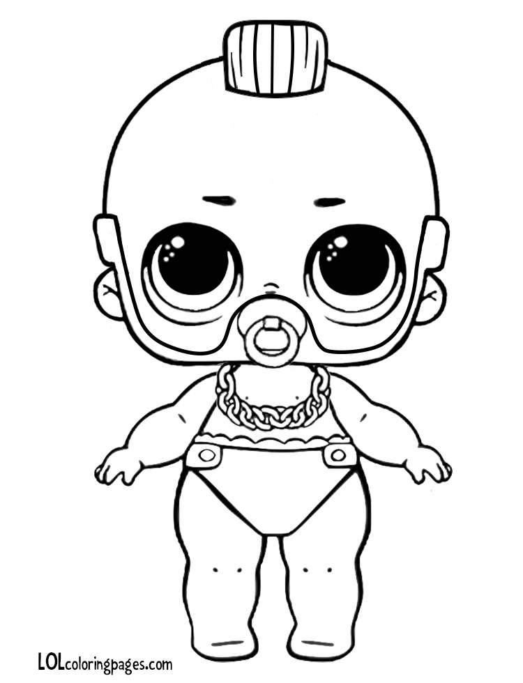 ORIGINAL: Lil T Coloring Page – LOL Surprise Doll Coloring Pages