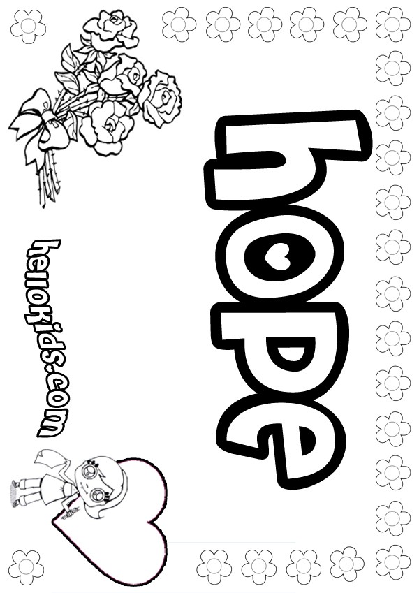 Hope coloring pages - Hellokids.com