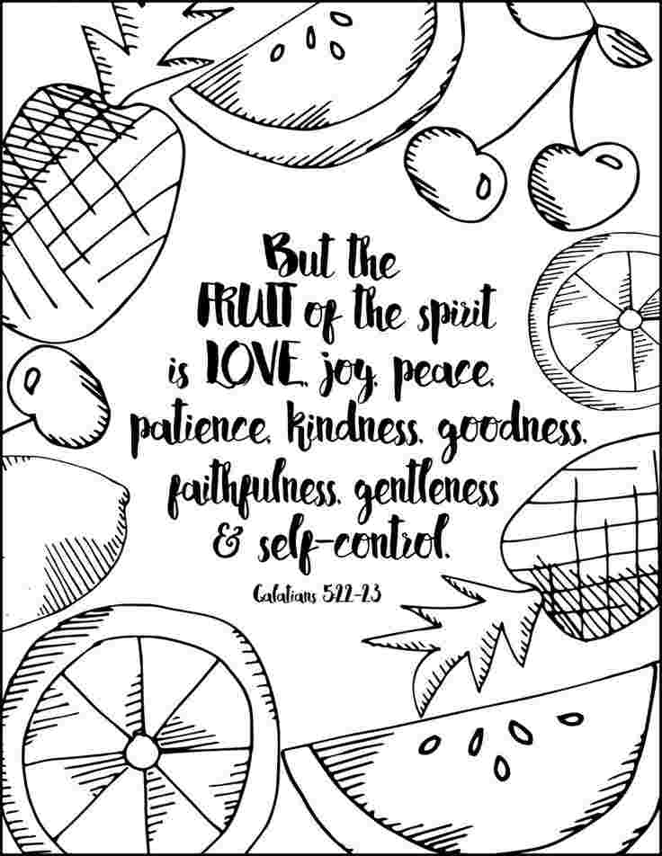 printable coloring pages for the fruit of the spirit fruit of the ...
