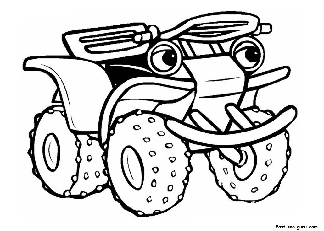 Quad / ATV #13 (Transportation) – Printable coloring pages