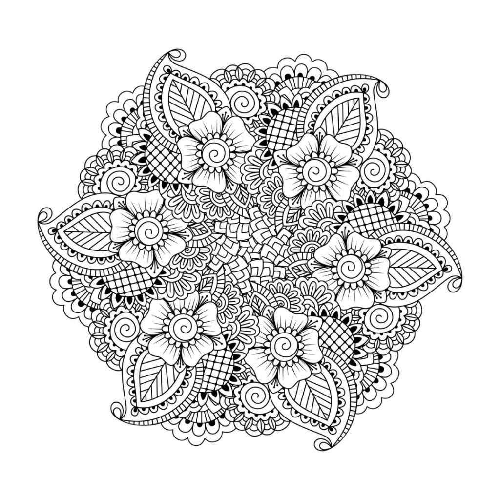 Flower Mandala Coloring Pages – coloring.rocks!