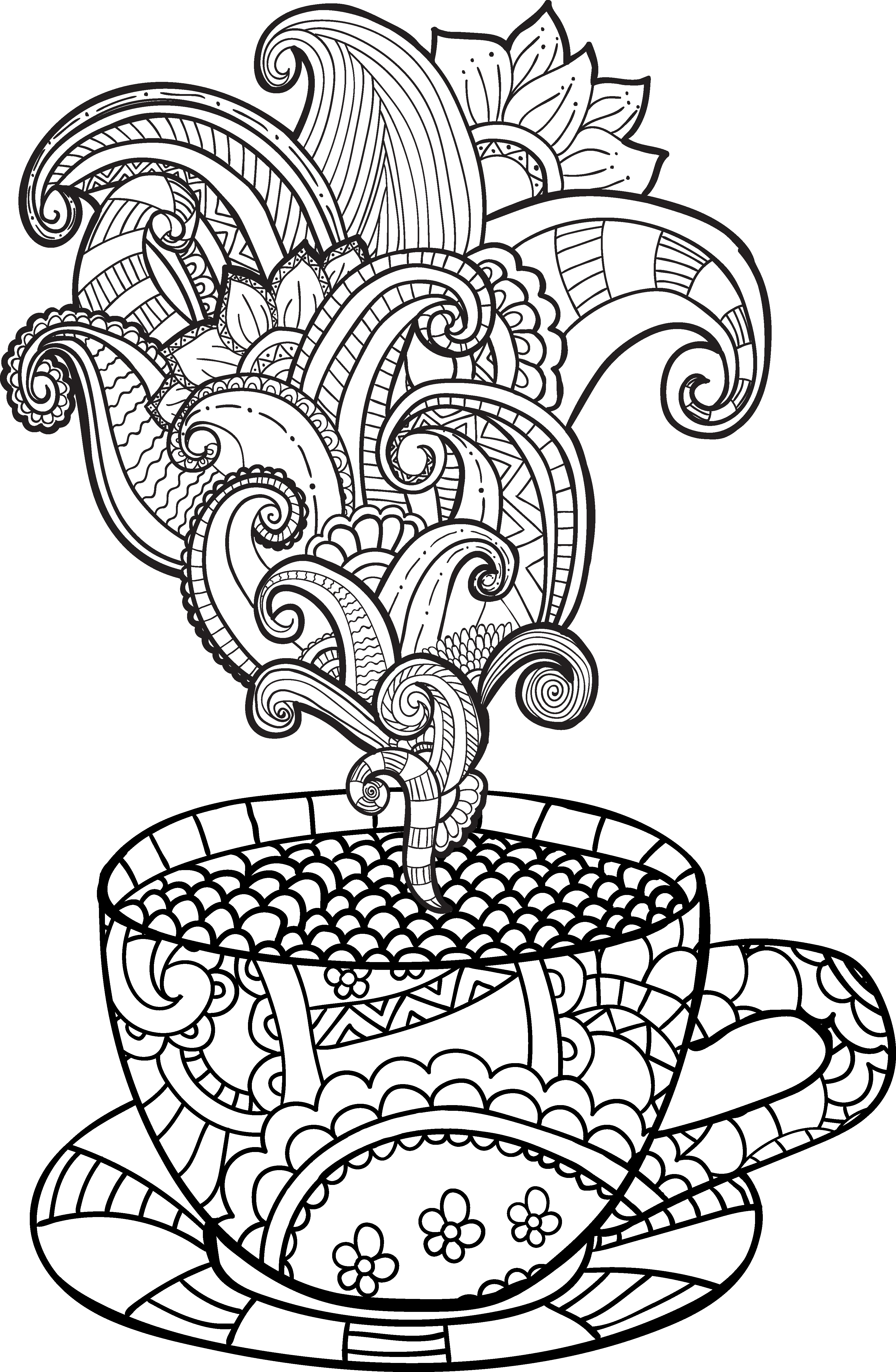 Superior Free Printable Tea Cup Coloring Pages Dogs In Christmas ...