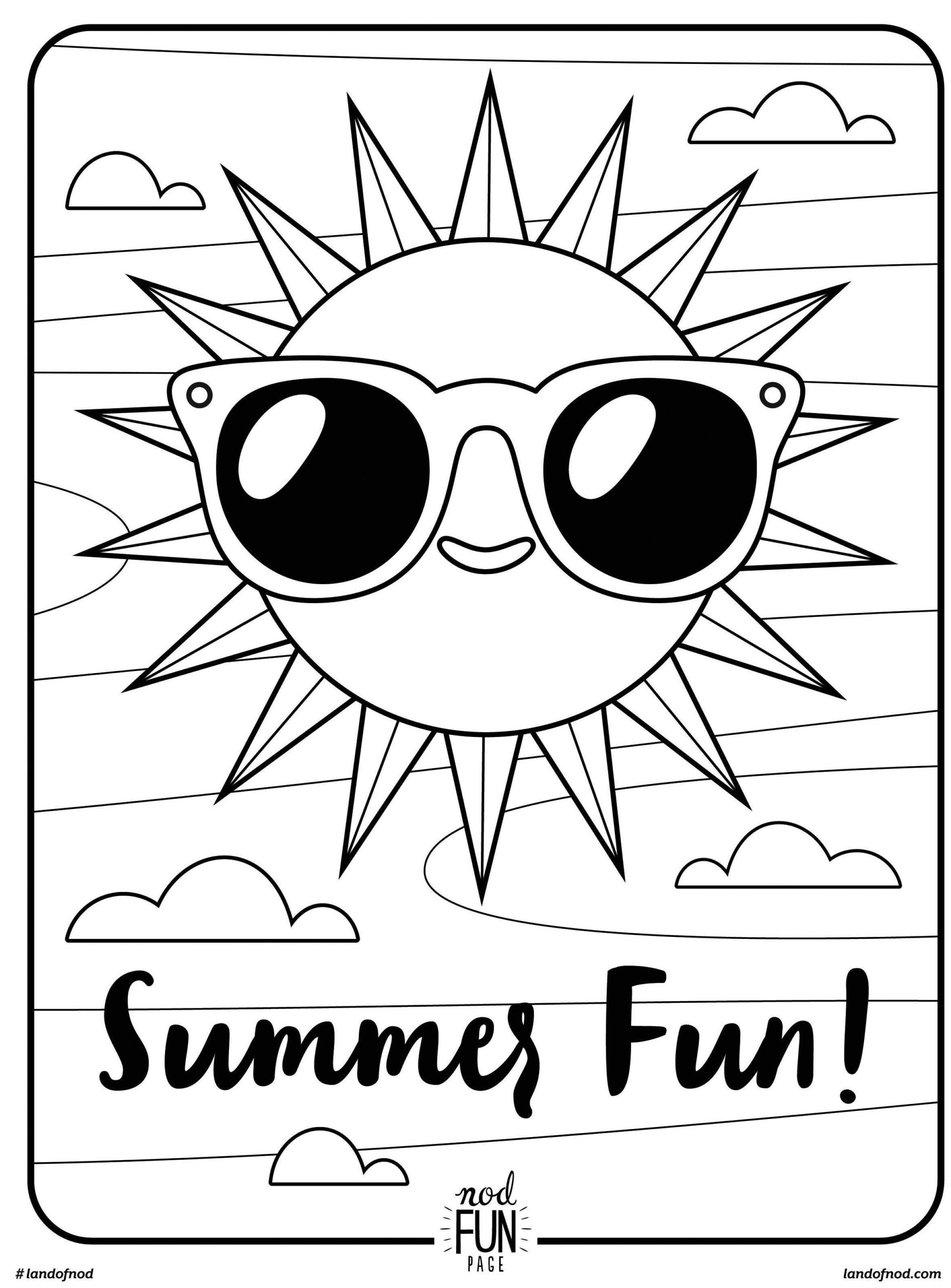 Coloring Pages : Coloring Splendi Summer Sheets Beach Colouring ...