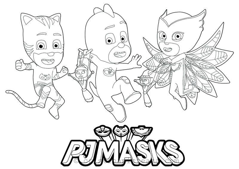PJ Masks coloring pages – Coloring sheets with your heroes