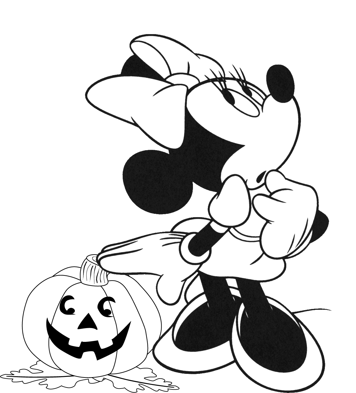 Mickey Mouse Halloween Coloring Pages ...