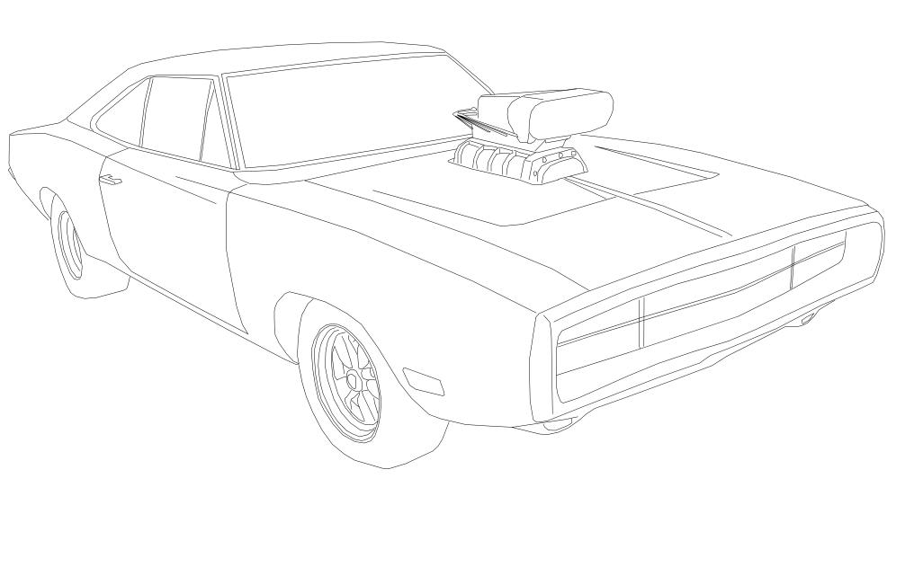 Fast and Furious Dodge Charger Coloring Pages - Get Coloring Pages