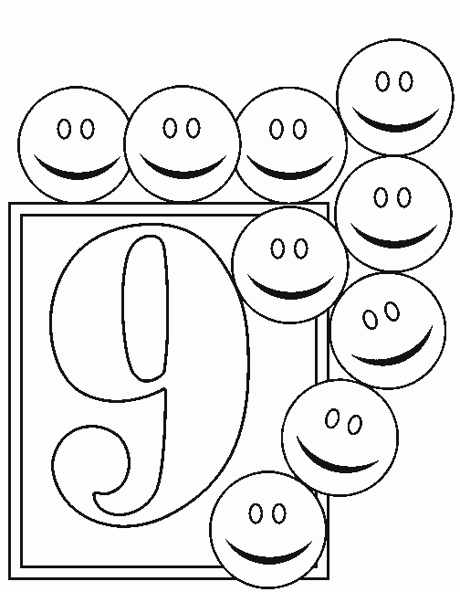 Numbers Kids Coloring Pages