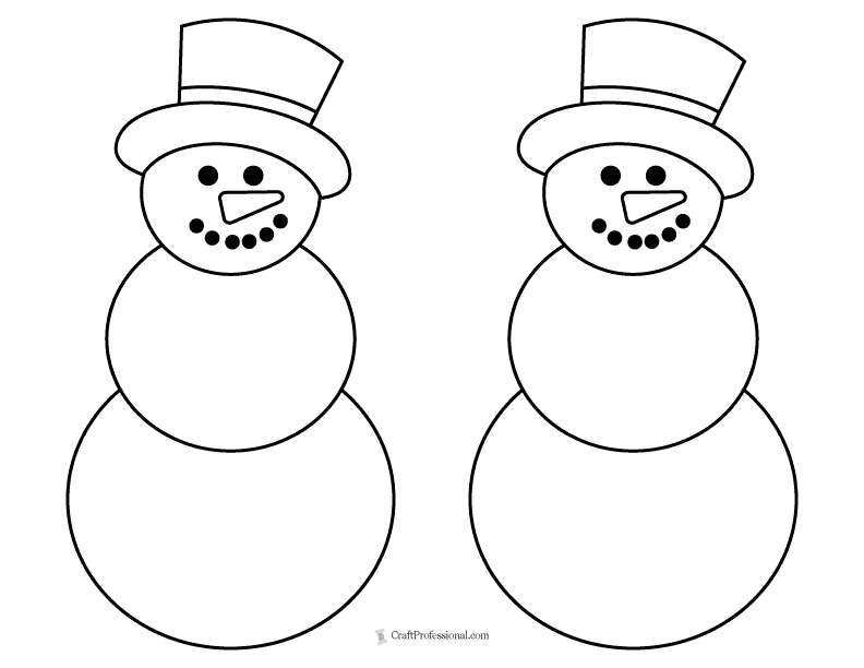 Free Snowman Coloring Pages: Printable ...