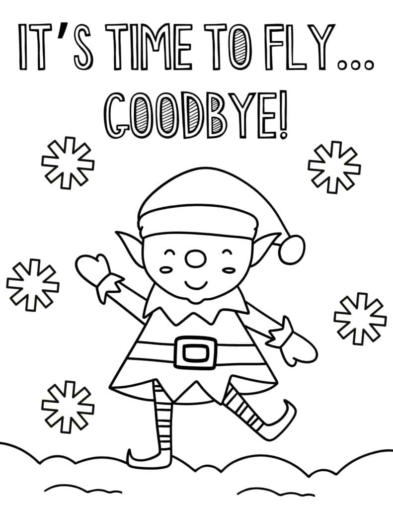 20 Free Christmas Elf Coloring Pages ...