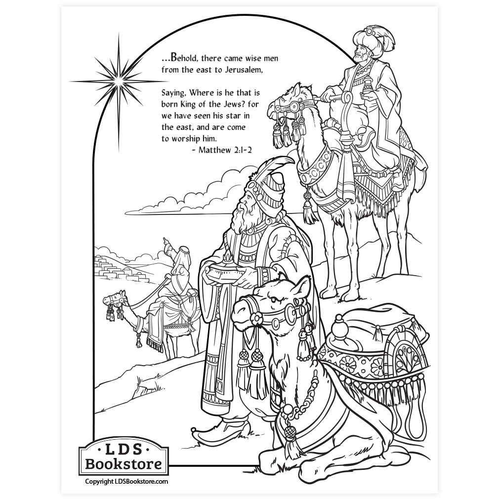Wise Men Nativity Coloring Page ...