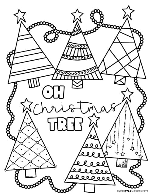 Christmas Tree Coloring Pages ...