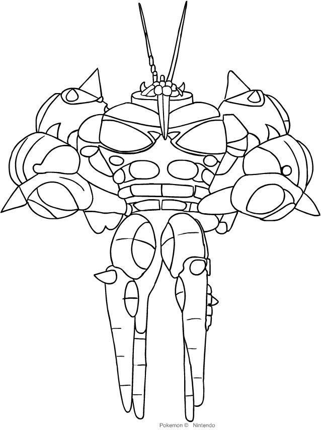 Buzzwole from the seventh generation of the Pokémon coloring page