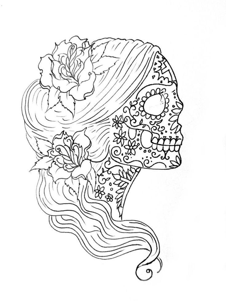 Sugar Skull Coloring Pages – coloring.rocks!