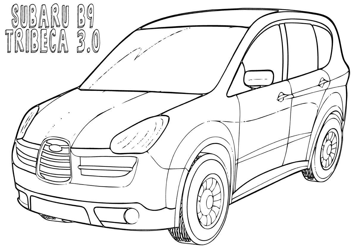 Subaru coloring pages | Coloring pages to download and print