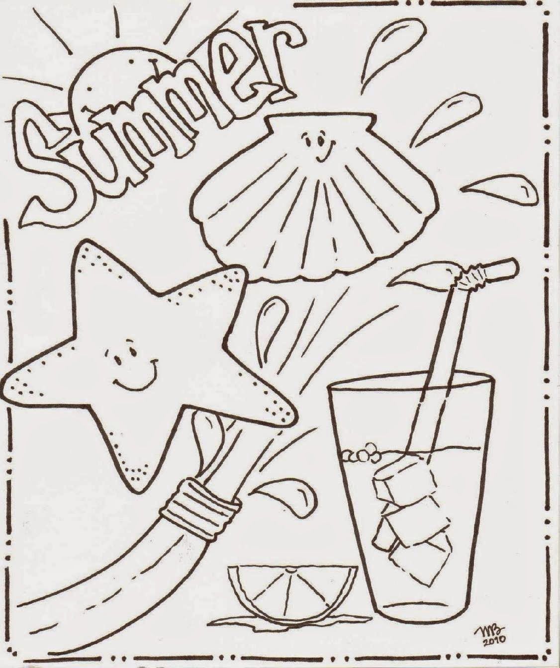 Summer Coloring Sheets | Free Coloring Sheet