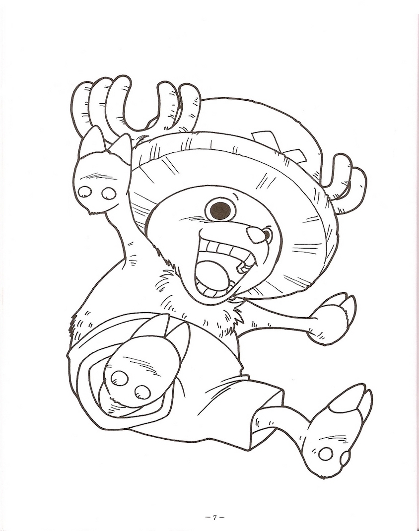 Exciting Tony Tony Chopper Coloring Page - Anime Coloring Pages