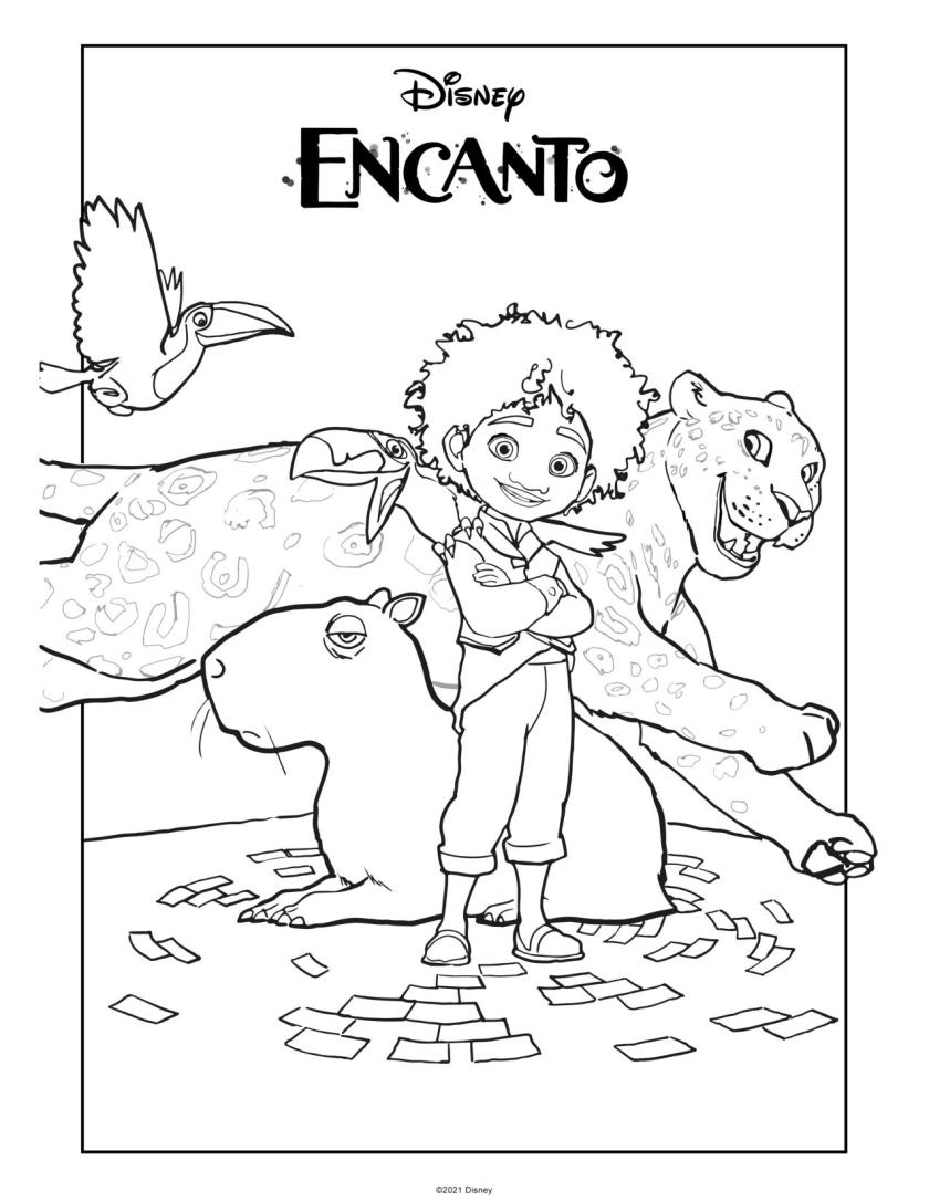 Encanto Coloring pages and Activity Sheets for Kids (Free Printables) - In  The Playroom