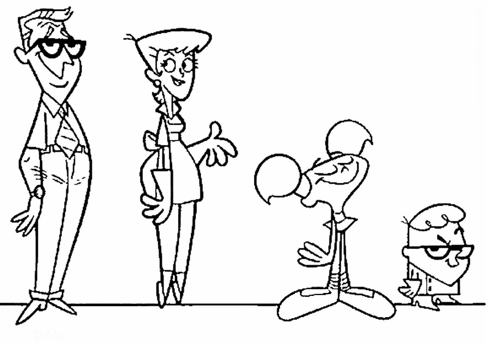 Dexter Laboratory Coloring Pages