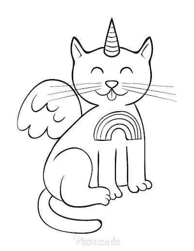 79 Magical Unicorn Coloring Pages for Kids & Adults | Free Printables in  2021 | Cat coloring book, Birthday coloring pages, Unicorn coloring pages