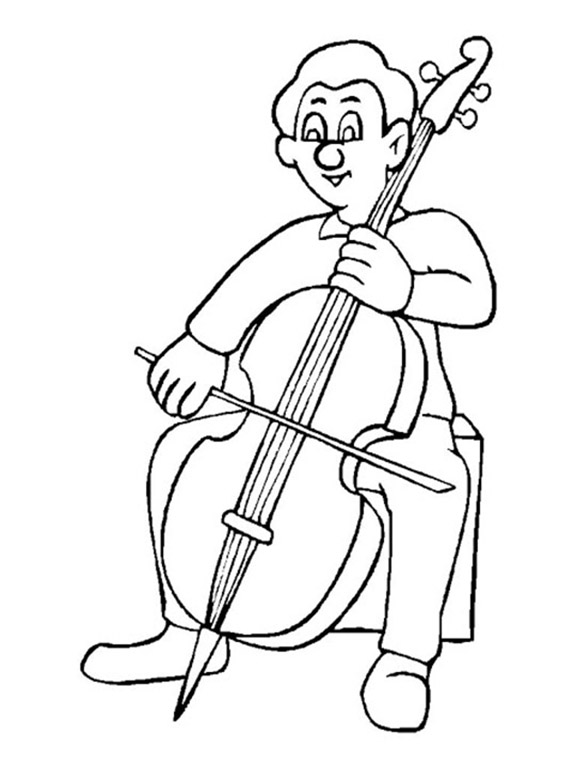 Cello Coloring Pages - Best Coloring Pages For Kids