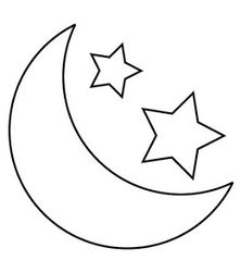 Moon Coloring - Coloring Pages for Kids and for Adults
