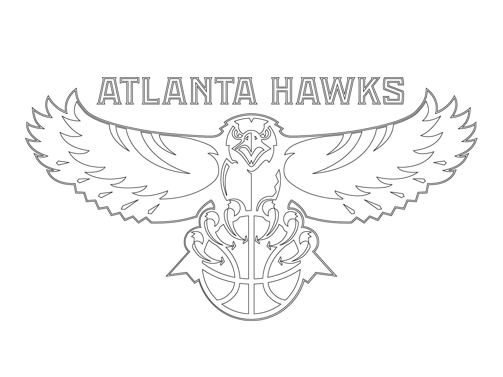 Printable Atlanta Hawks Coloring Pages - Coloringfolder.com