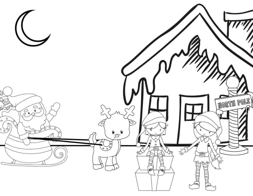 Elf Coloring Pages- Free Printable - Merry About Town