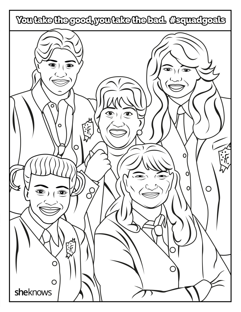 The Ultimate #SquadGoals Coloring Book — Print It, Color It, Live It –  SheKnows