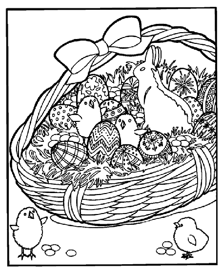 Easter Basket Coloring Page | crayola.com