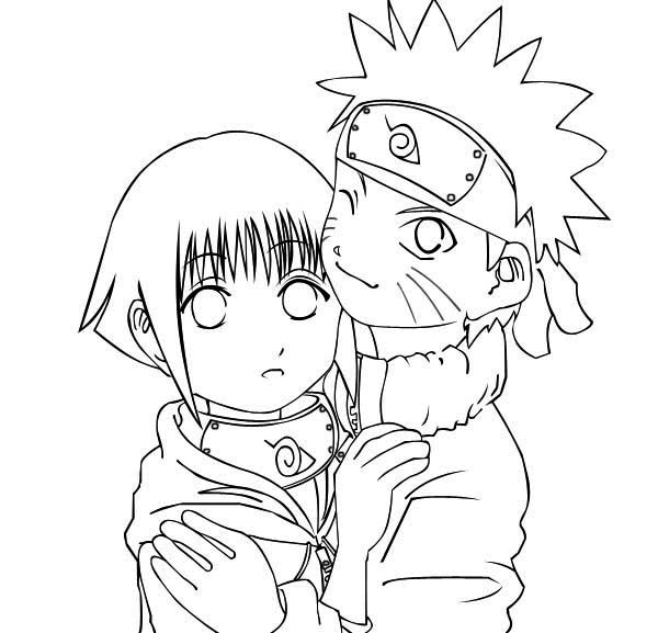 Hyuuga Hinata And Uzumaki Naruto Coloring Page - Download & Print Online Coloring  Pages for Free | Color Nimbus