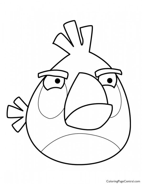 Angry Birds – Matilda the White Bird 01 Coloring Page (With images ...