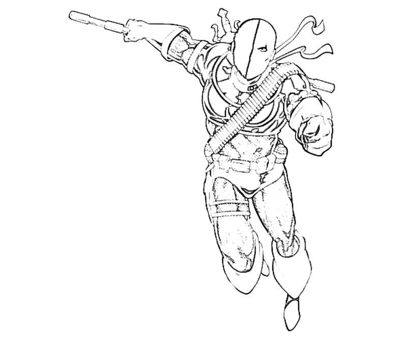 Deathstroke printable for the kiddies to colour. | Coloring pages ...