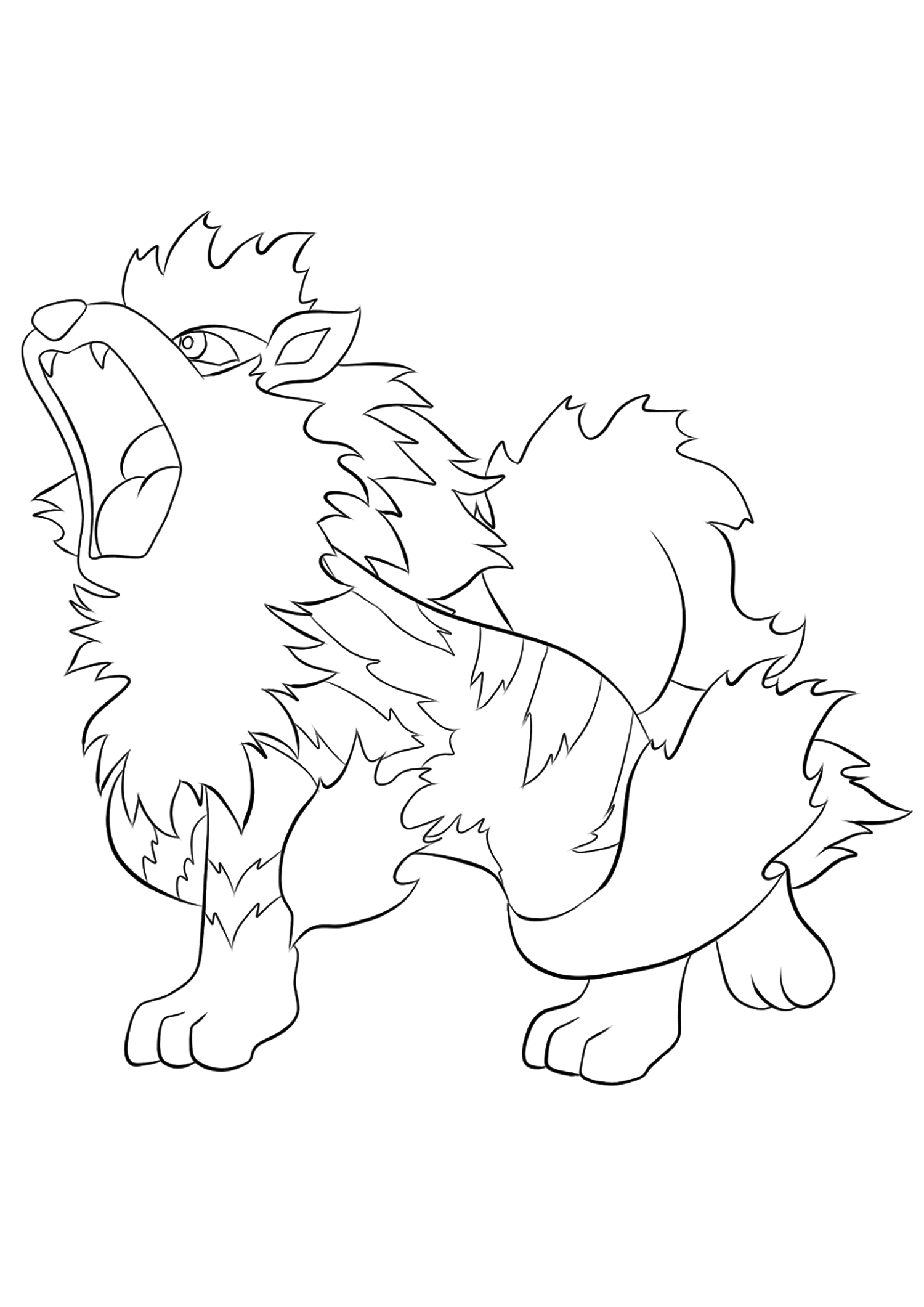 Arcanine No.59 : Pokemon Generation I - All Pokemon coloring pages ...