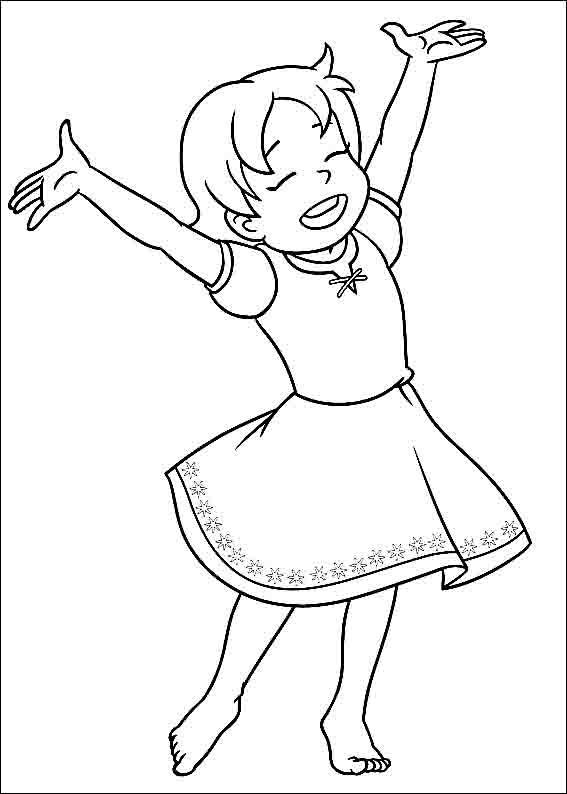 Heidi Coloring Pages 2 (With images) | Coloring pages, Coloring ...
