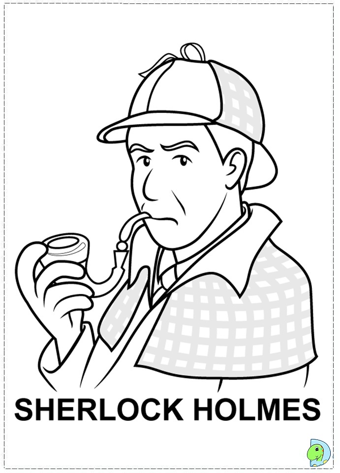 Sherlock holmes printable coloring pages