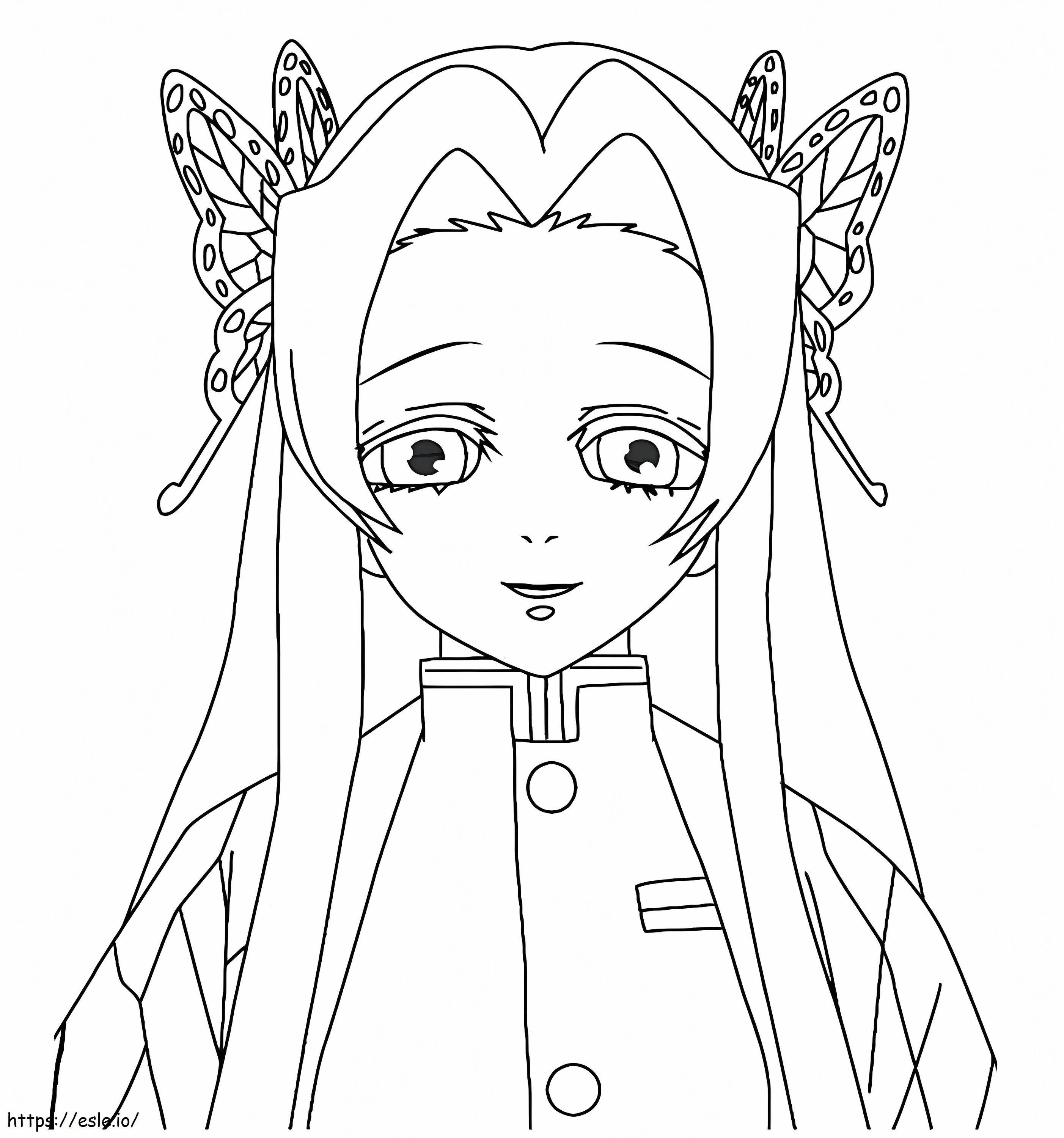 Demon Slayer Kanae Kocho coloring page