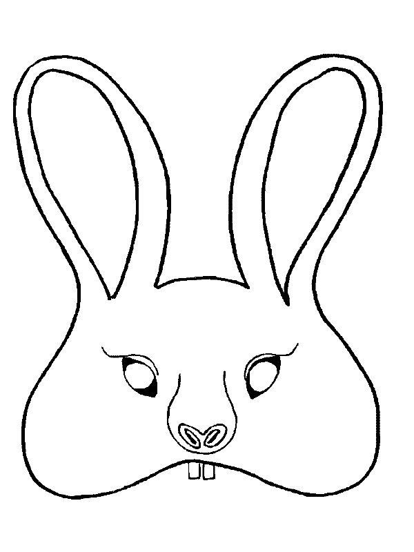 Kids-n-fun.com | Crafts Animal masks Rabbit