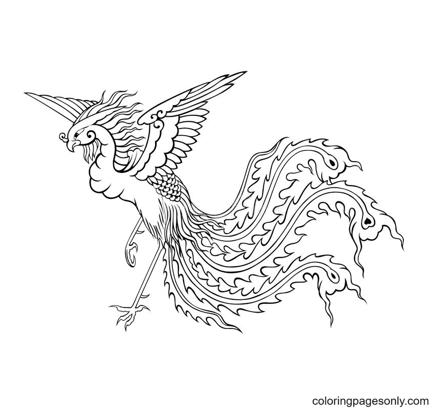 Phoenix Coloring Pages Printable for ...