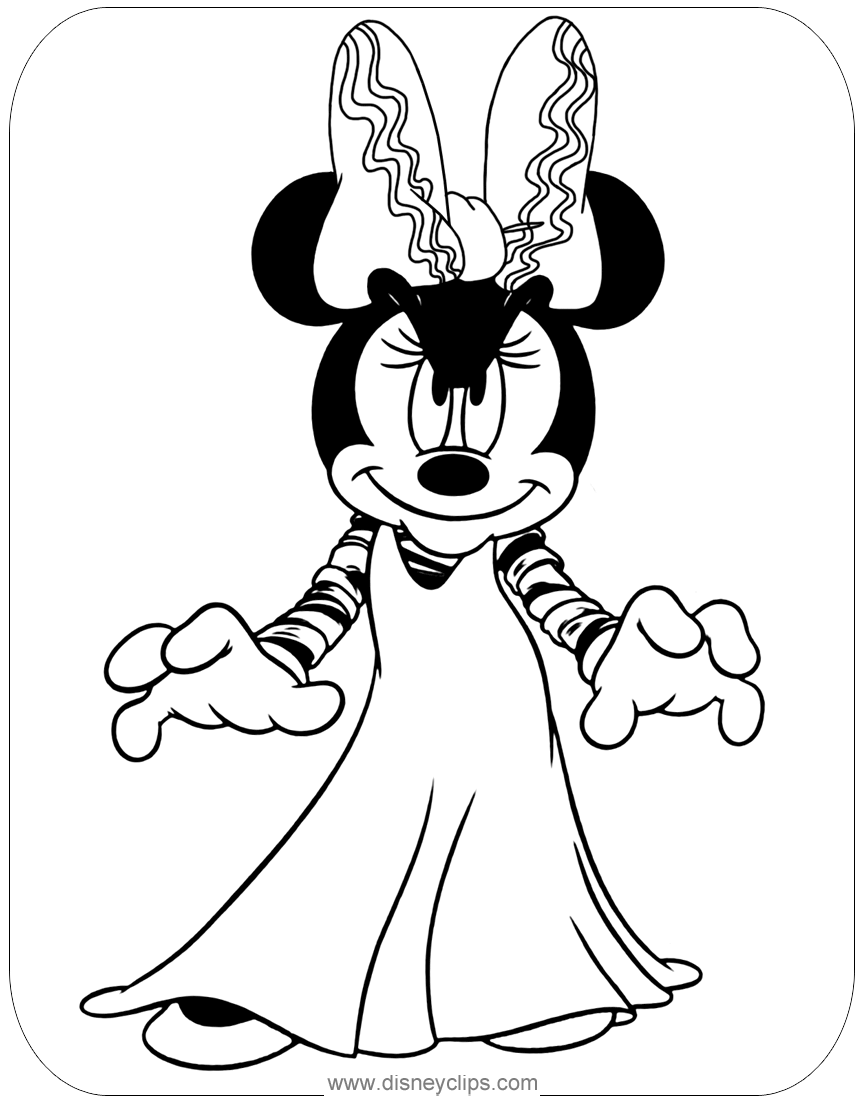 Disney Halloween Coloring Pages (3) | Disneyclips.com