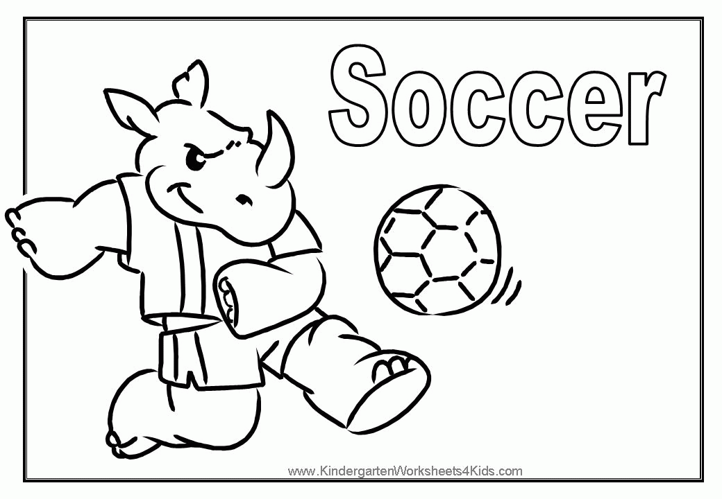 Soccer Coloring Pages Children Motivation - Colorine.net | #22287
