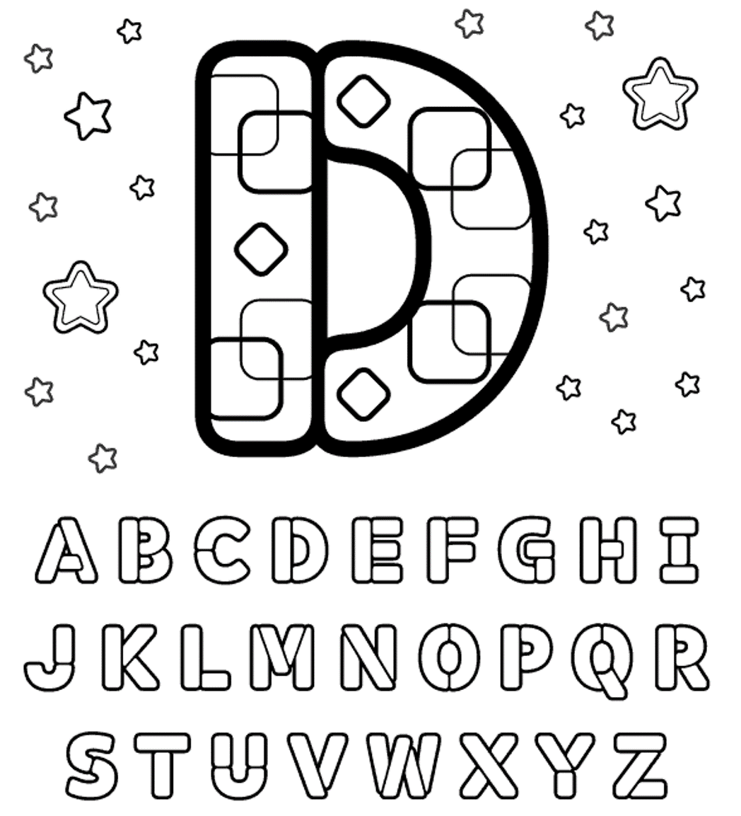 Alphabet Coloring Page Pdf Free - McLGx4BXi 