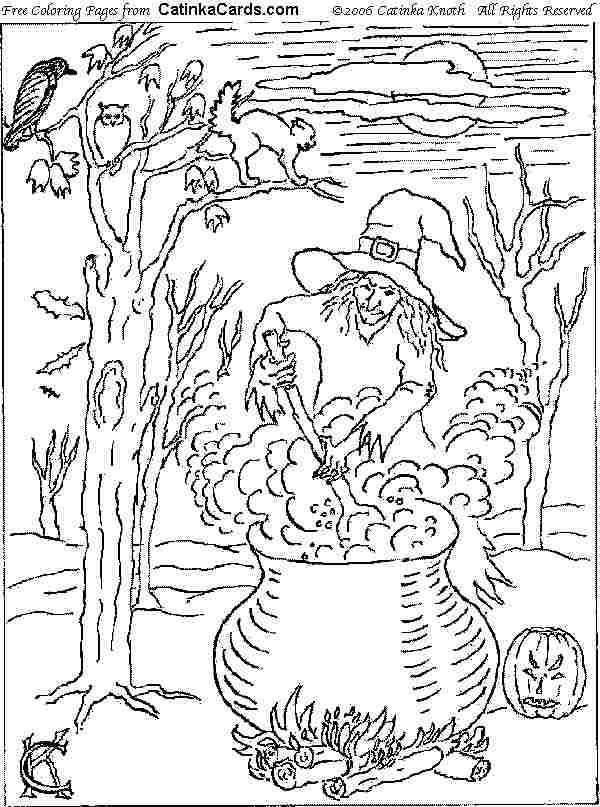 Adult Halloween - Coloring Pages for Kids and for Adults