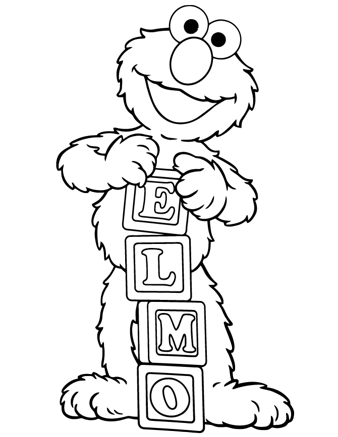Free Printable Elmo Coloring Pages | H & M Coloring Pages