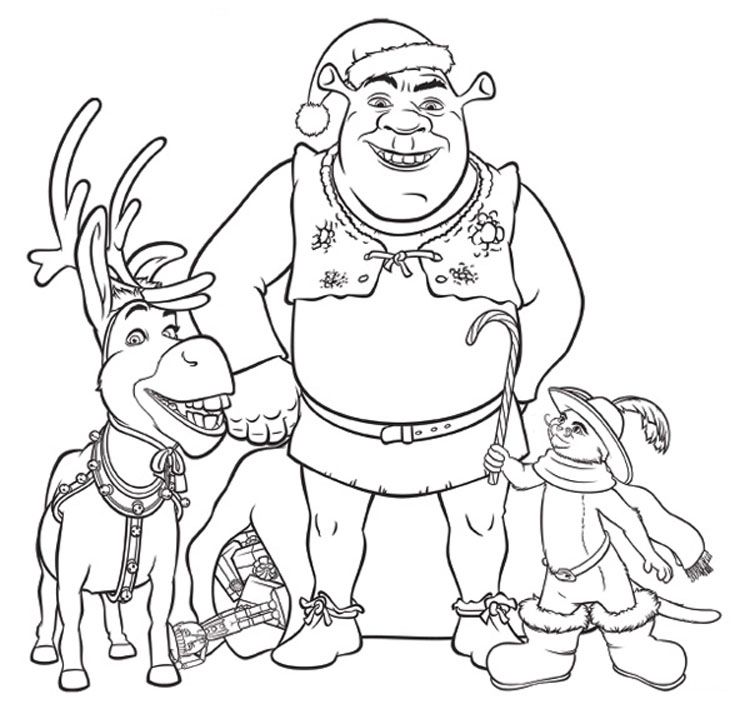 Shrek Printable Coloring Pages : Coloring Book Area Best Source 