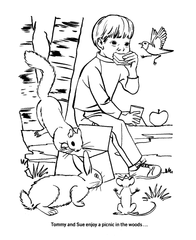 Earth Day Coloring Pages - Rural environmental awareness Coloring 