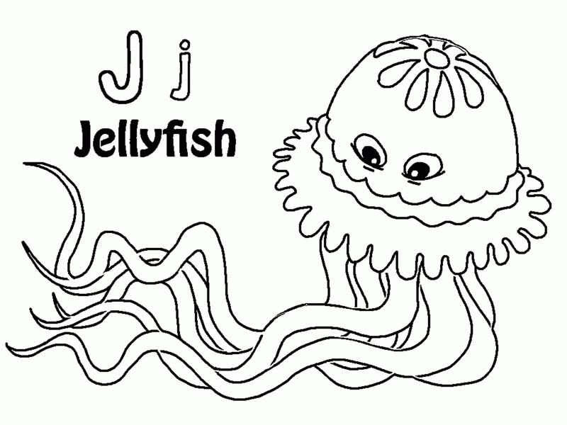 jellyfish coloring pages : Printable Coloring Sheet ~ Anbu 